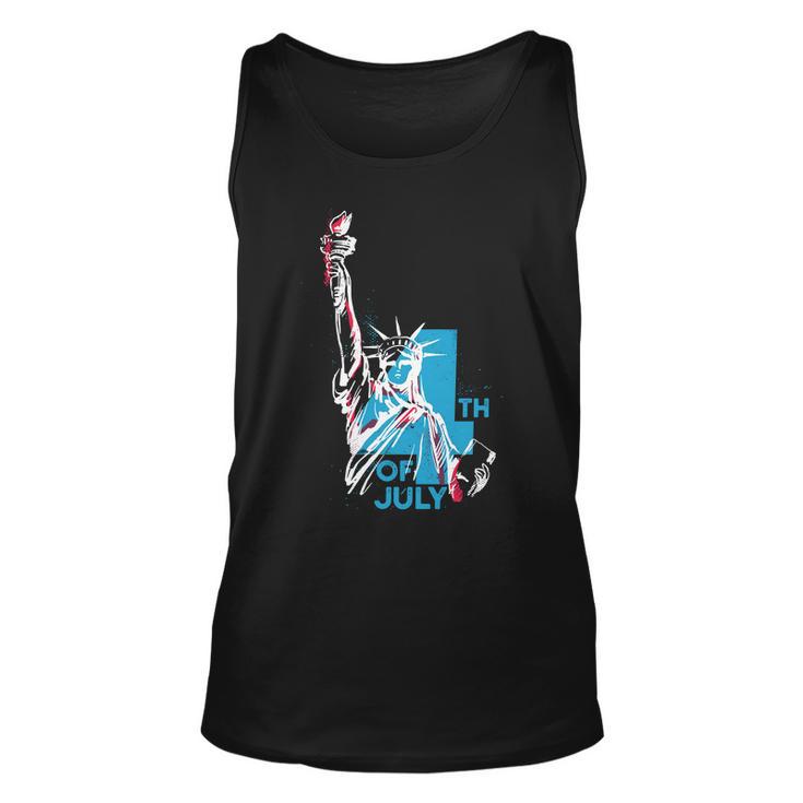 Fourth Of July Statue Of Liberty Unisex Tank Top