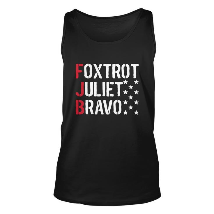 Foxtrot Juliet Bravo Funny Joe Biden Fjb Pro America Unisex Tank Top