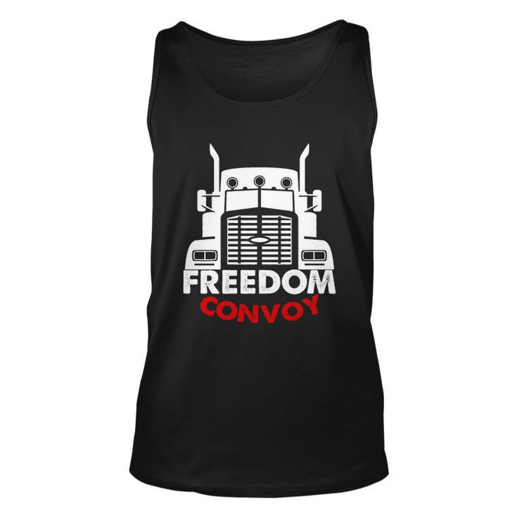 Freedom Convoy Support Truckers Tshirt Unisex Tank Top