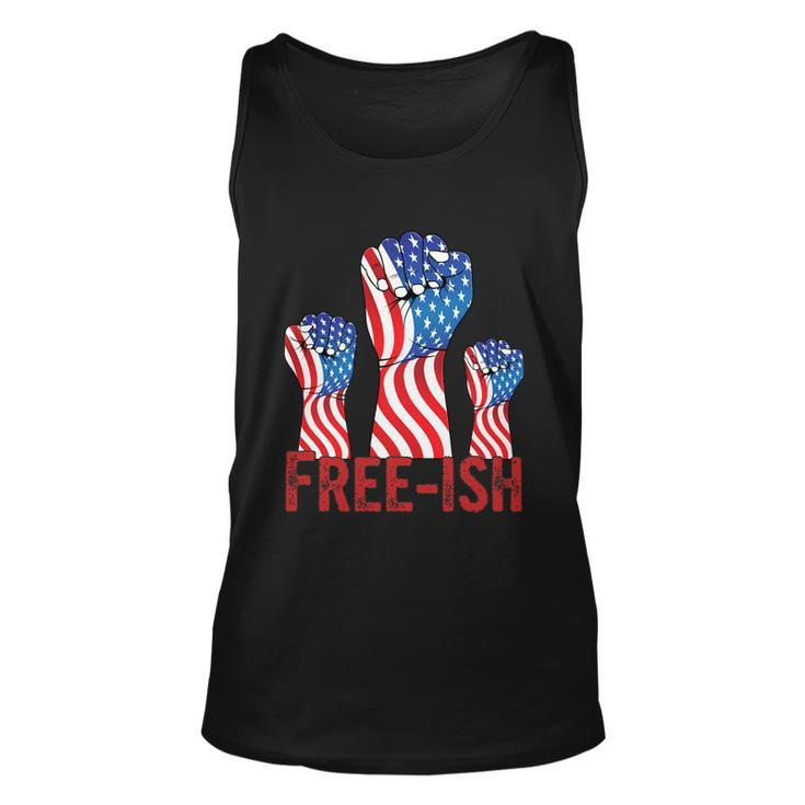 Freeish Fourth Of July American Independence Day Graphic Plus Size Shirt For Men Unisex Tank Top