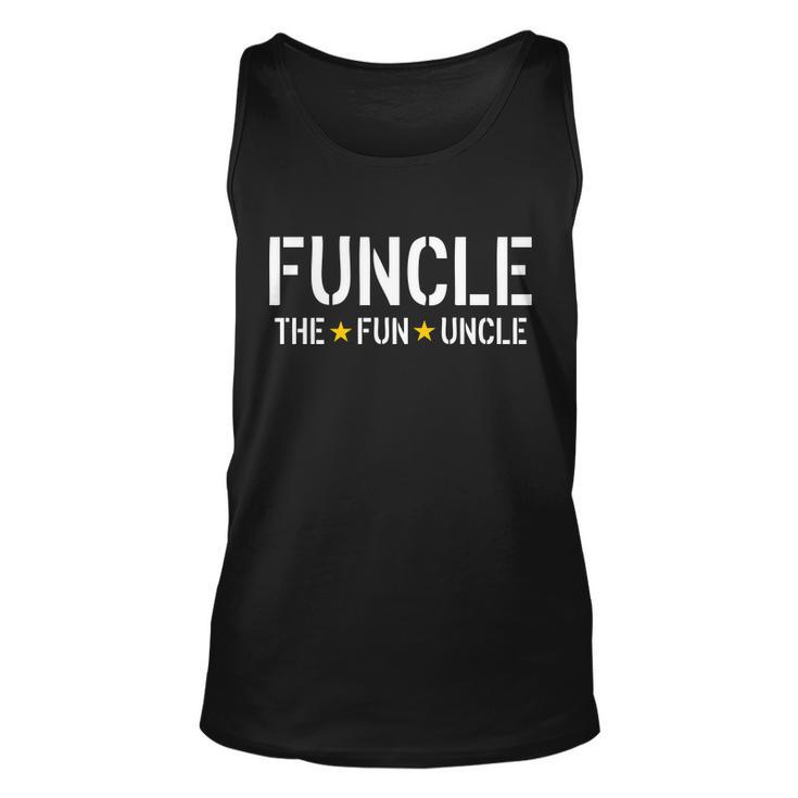 Funcle The Fun Uncle Army Stars Tshirt Unisex Tank Top