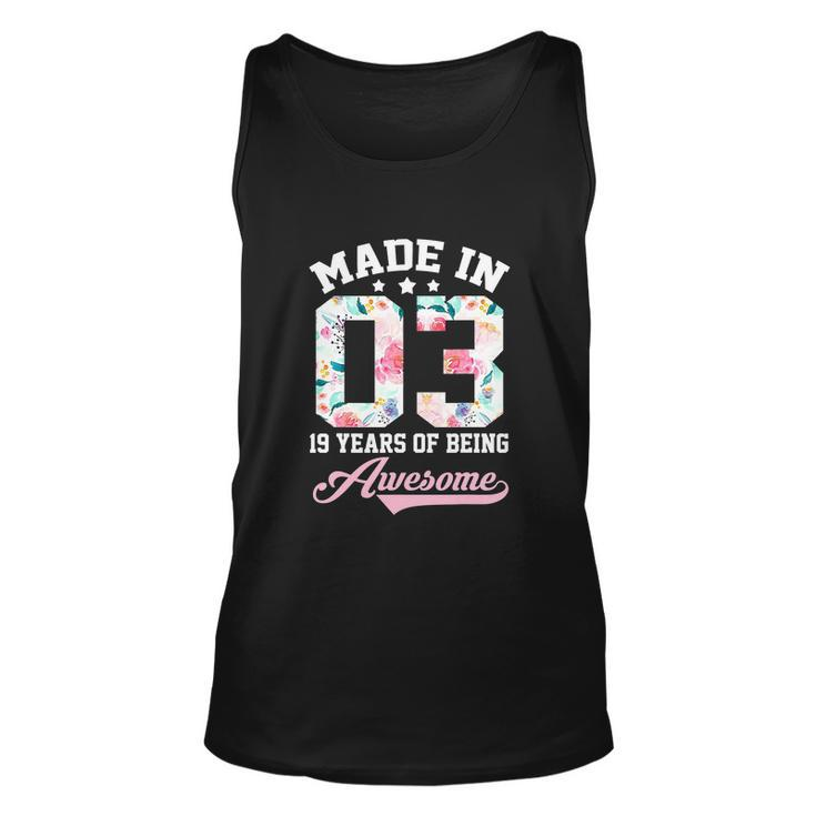 Funny 19Th Birthday Girl Teenager Girls Made In  Unisex Tank Top