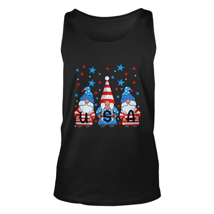 Funny 4Th Of July Gnomes Patriotic American Flag Cute Gnome Meaningful Gift Unisex Tank Top
