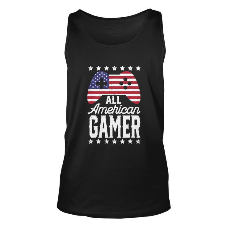 Funny American Gamer 4Th Of July Unisex Tank Top
