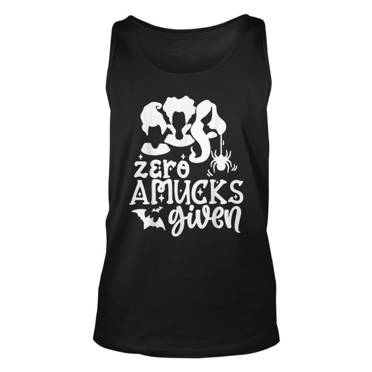 Funny Amuck Halloween Witch - Zero Amucks Given Costume  Unisex Tank Top