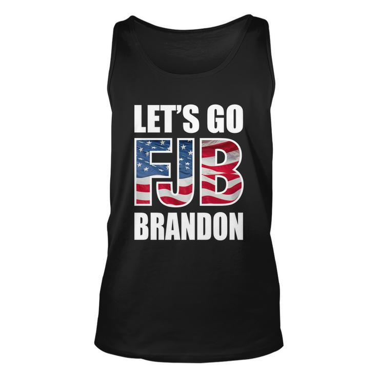 Funny Anti Biden Fjb Lets Go Brandon Fjb Flag Image Apparel Unisex Tank Top
