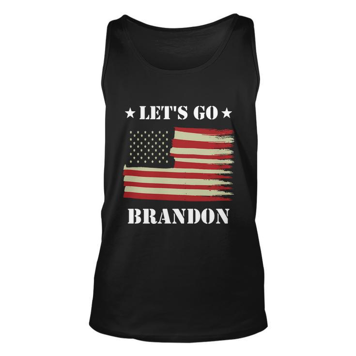 Funny Anti Biden Fjb Lets Go Brandon Let Go Brandon American Flag Republic Unisex Tank Top