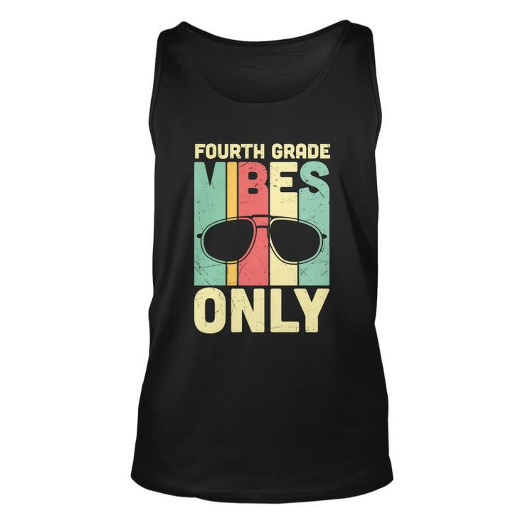 Funny Back To Schol Fourth Grade Vibes Only Unisex Tank Top