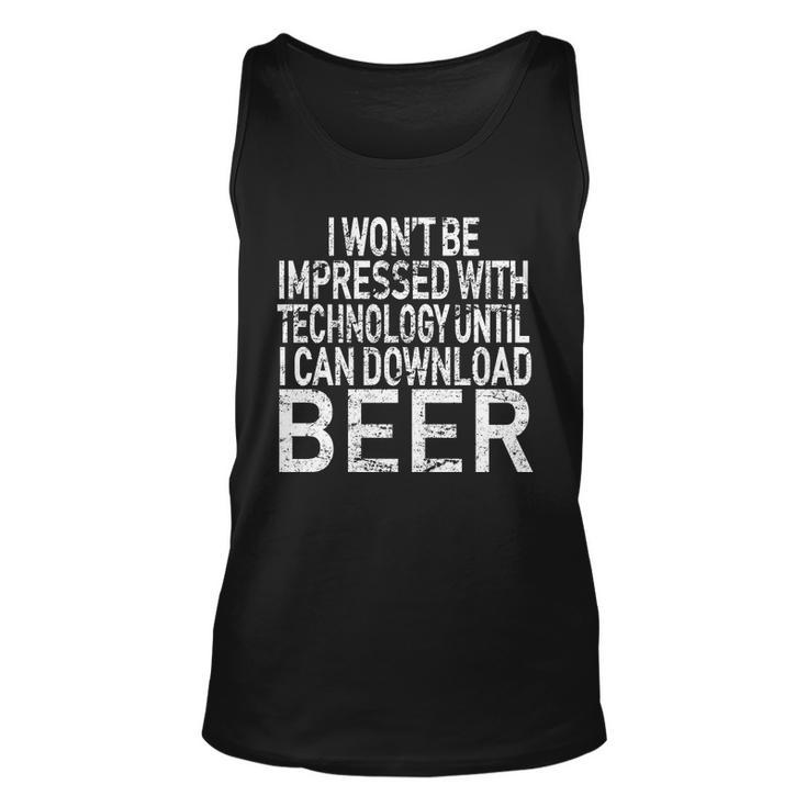 Funny Beer Drinker Unisex Tank Top