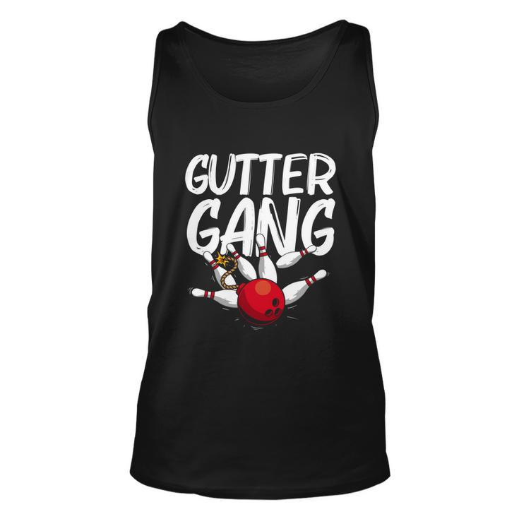 Funny Bowling Gift For Men Women Cool Funny Gutter Gang Bowlers Gift  Unisex Tank Top
