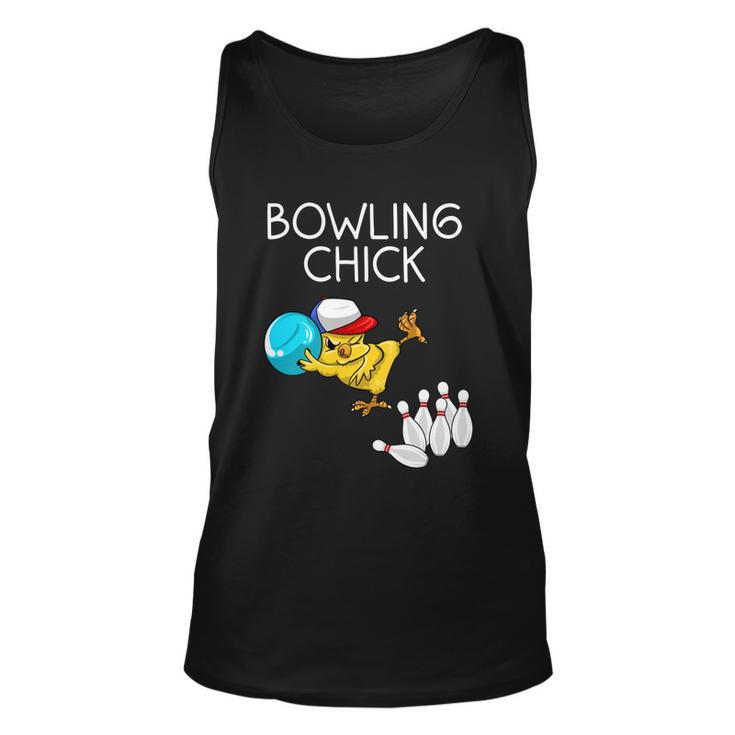Funny Bowling Gift For Women Cute Bowling Chick Sports Athlete Gift Unisex Tank Top