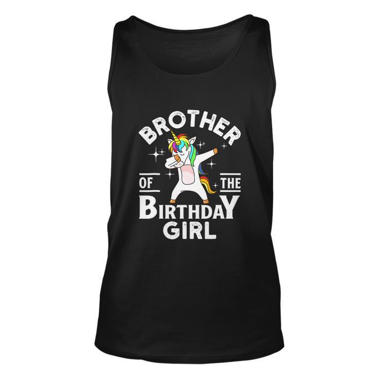 Funny Brother Of The Birthday Girl Unicorn Unisex Tank Top