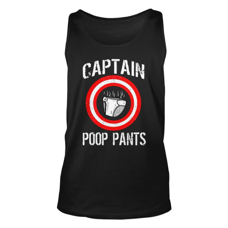 Funny Captain Poop Pants Tshirt Unisex Tank Top