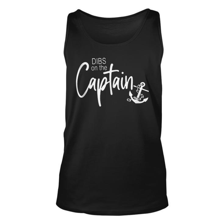 Funny Captain Wife Dibs On The Captain  V2 Unisex Tank Top