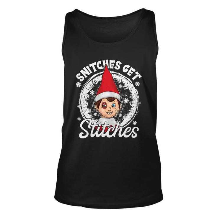 Funny Christmas Snitches Get Stitches Tshirt Unisex Tank Top