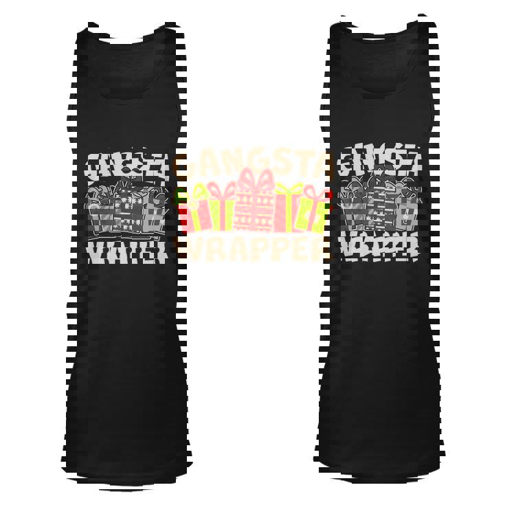 Funny Cute Christmas Gangsta Wrapper T-Shirt Graphic Design Printed Casual Daily Basic Unisex Tank Top
