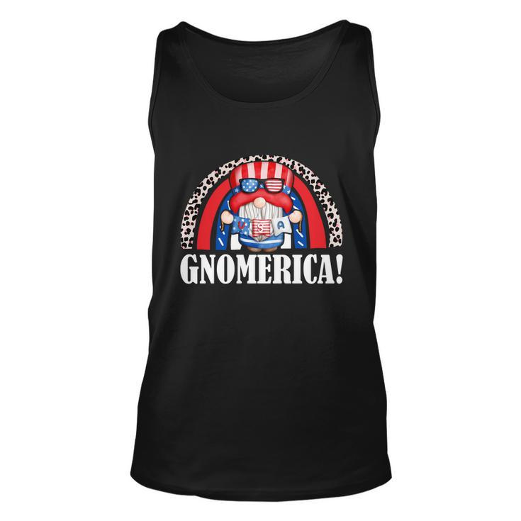 Funny Gnomerica Patriotic Gnome American Flag 4Th Of July Gift Unisex Tank Top