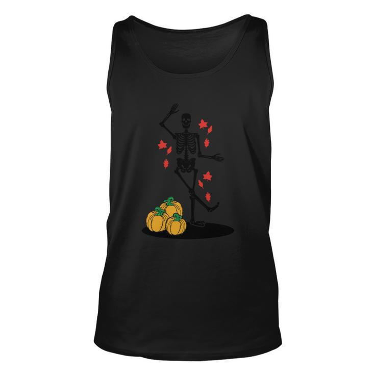 Funny Halloween Autumn Dancing Skeletons Halloween Min Graphic Design Printed Casual Daily Basic Unisex Tank Top