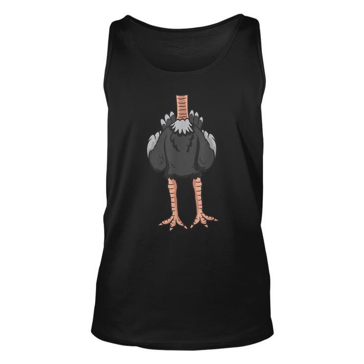 Funny Headless Ostrich Halloween Giant Bird Easy Costume  Unisex Tank Top