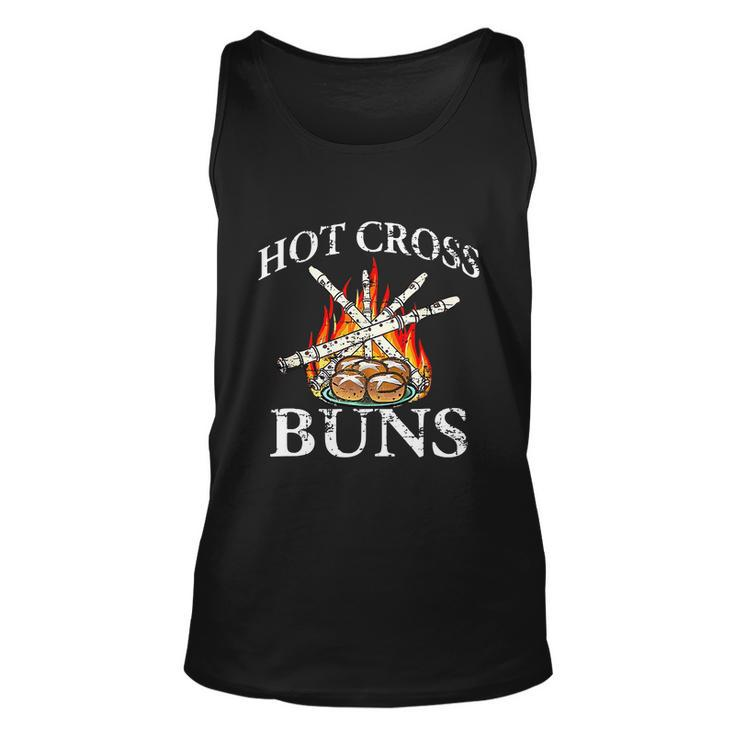 Funny Hot Cross Buns Graphic Design Printed Casual Daily Basic Unisex Tank Top