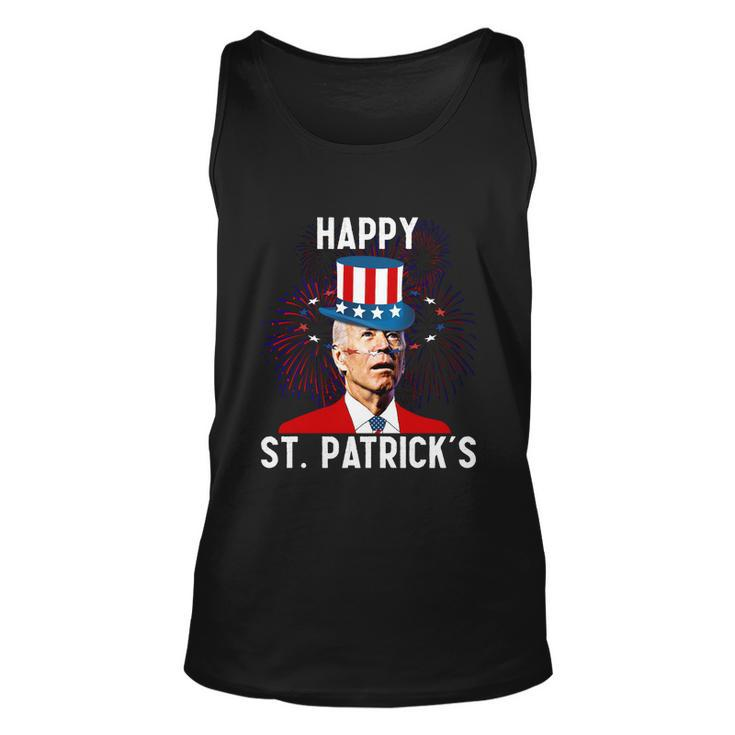 Funny Joe Biden Confused St Patricks Day For Fourth Of July Gift Graphic Design Printed Casual Daily Basic Unisex Tank Top
