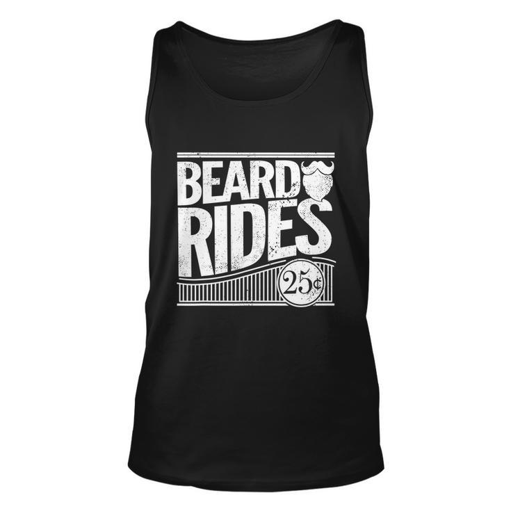 Funny Mens Beard Rides Gift Funny Vintage Distressed Mens Beard Gift Unisex Tank Top