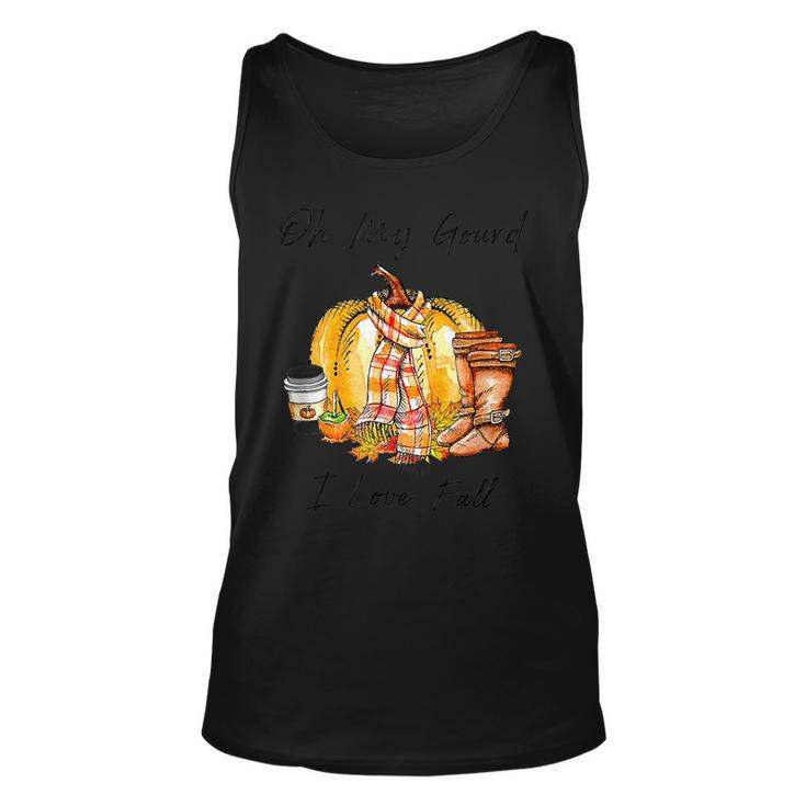 Funny Oh My Gourd I Love Fall Pumpkin For Fall Lover  Men Women Tank Top Graphic Print Unisex