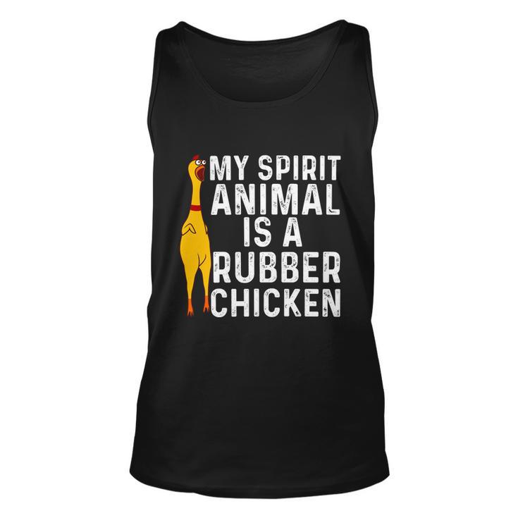 Funny Rubber Chicken Gift Men Women Rubber Chicken Costume Gift Unisex Tank Top
