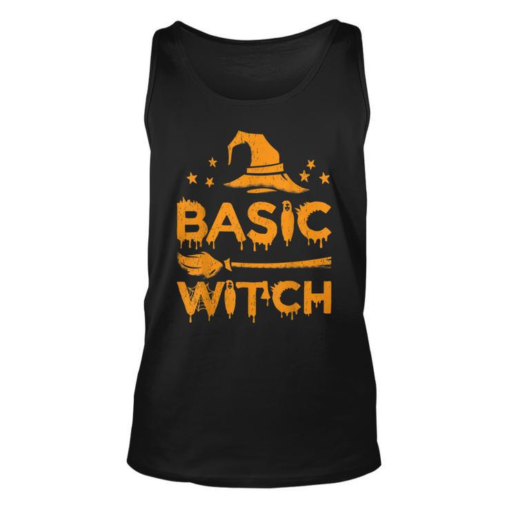 Funny Scary Basic Witch Halloween Costume  Unisex Tank Top