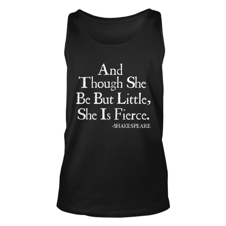 Funny Shakespeare Fierce Quote Tshirt Unisex Tank Top