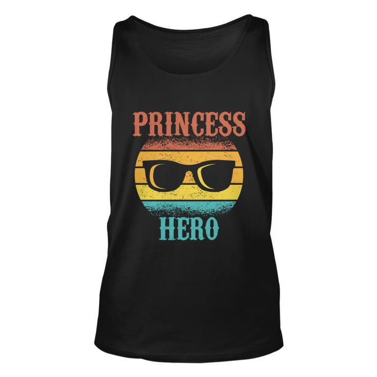 Funny Tee For Fathers Day Princess Hero Of Daughters Meaningful Gift Unisex Tank Top