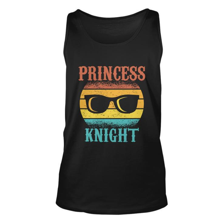 Funny Tee For Fathers Day Princess Knight Of Daughters Gift Unisex Tank Top