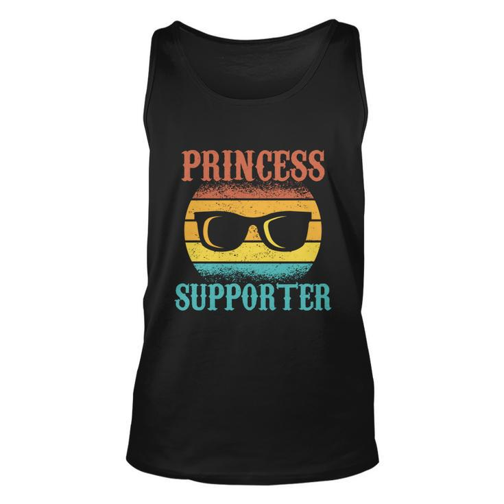 Funny Tee For Fathers Day Princess Supporter Of Daughters Gift Unisex Tank Top