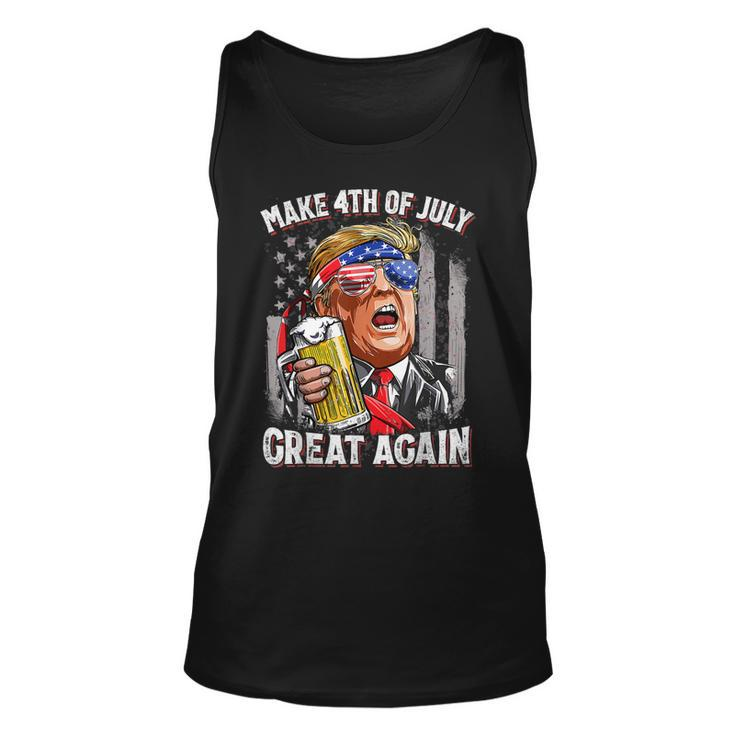 Funny Trump 4Th Of July Make 4Th Of July Great Again 2024  Men Women Tank Top Graphic Print Unisex