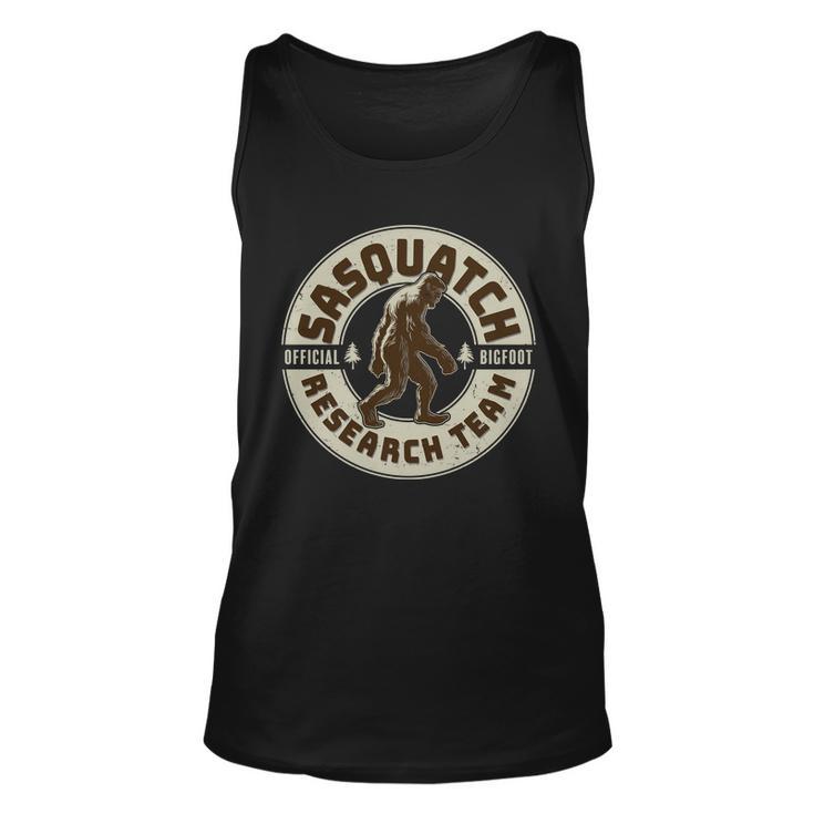 Funny Vintage Sasquatch Research Team Emblem Tshirt Unisex Tank Top