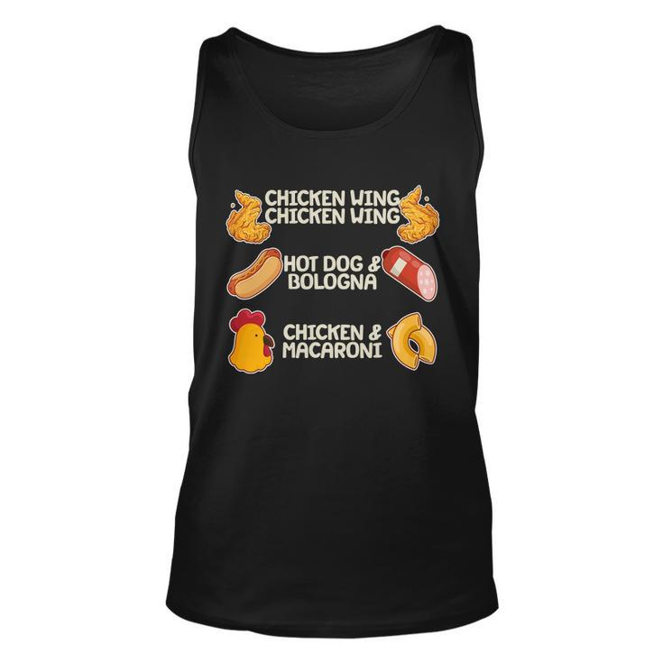 Funny Viral Chicken Wing Song Meme Unisex Tank Top
