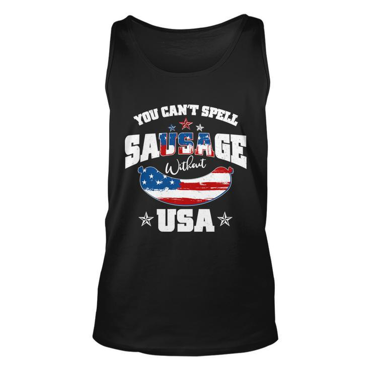 Funny You Cant Spell Sausage Without Usa Unisex Tank Top
