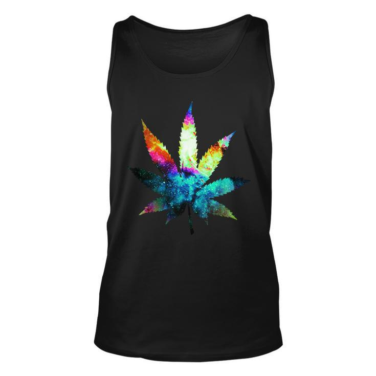 Galaxy Kush In Space Weed Unisex Tank Top