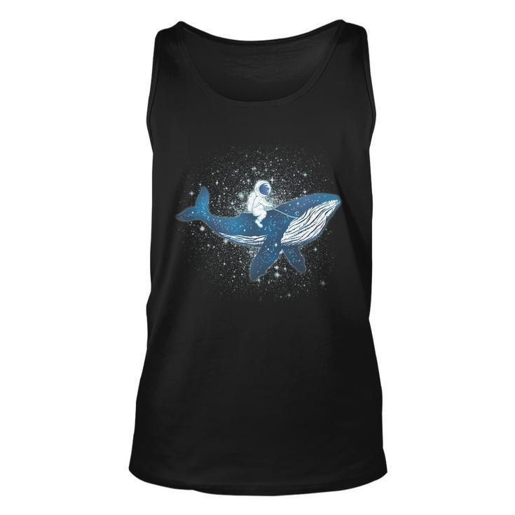 Galaxy Space Astronaut Whale Unisex Tank Top