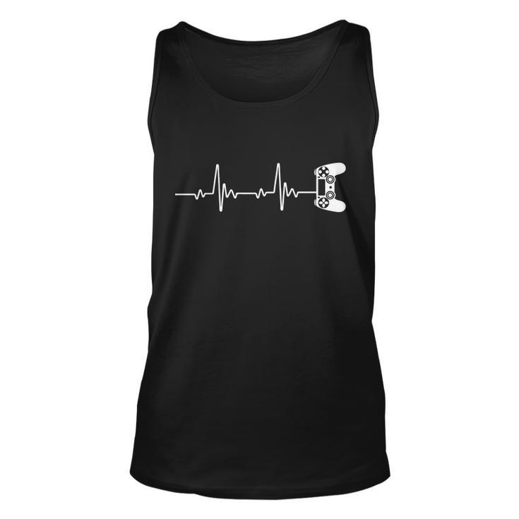 Gamer Controller Heartbeat Pules Unisex Tank Top