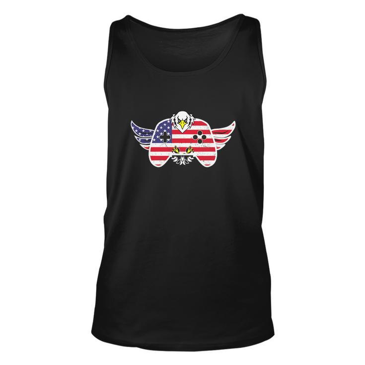 Gamer Funny 4Th Of July Video Game Eagle Unisex Tank Top