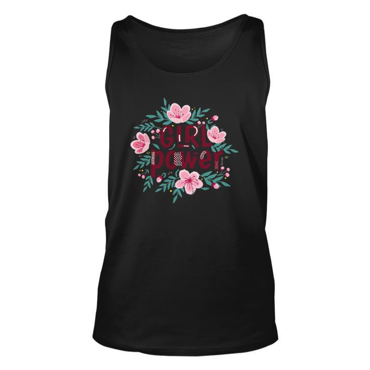 Girl Power Be Strong Motivational Quotes Graphic Designs Unisex Tank Top