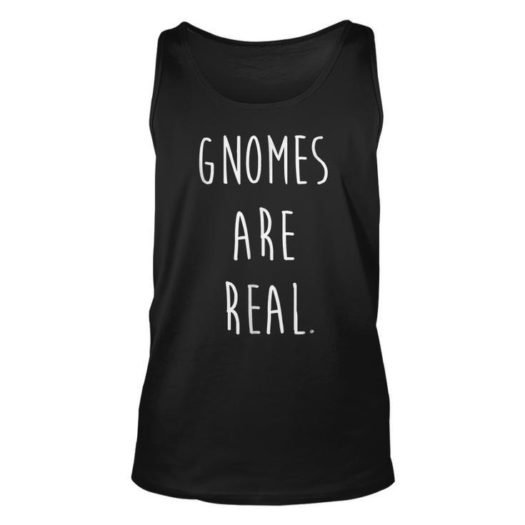Gnomes Are Real Tee Funny Troll Gnome Halloween Costume Tee Men Women Tank Top Graphic Print Unisex