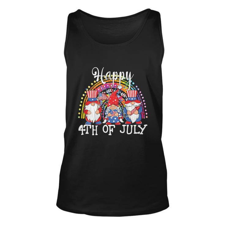 Gnomes Patriotic American Flag Funny Cute Gnomes 4Th Of July Cool Gift Unisex Tank Top