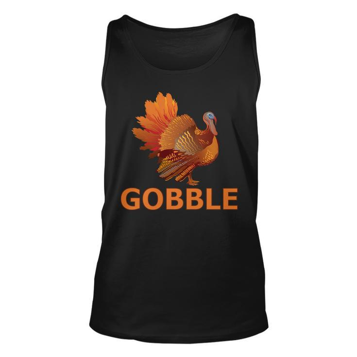 Gobble Turkey Thanksgiving Tshirt Unisex Tank Top