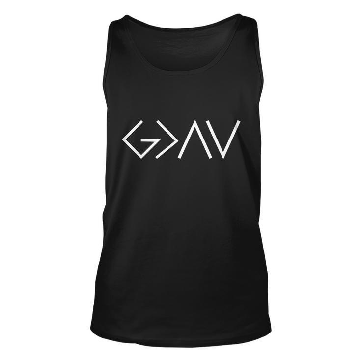 God Is Greater Than Our Highs And Lows Unisex Tank Top