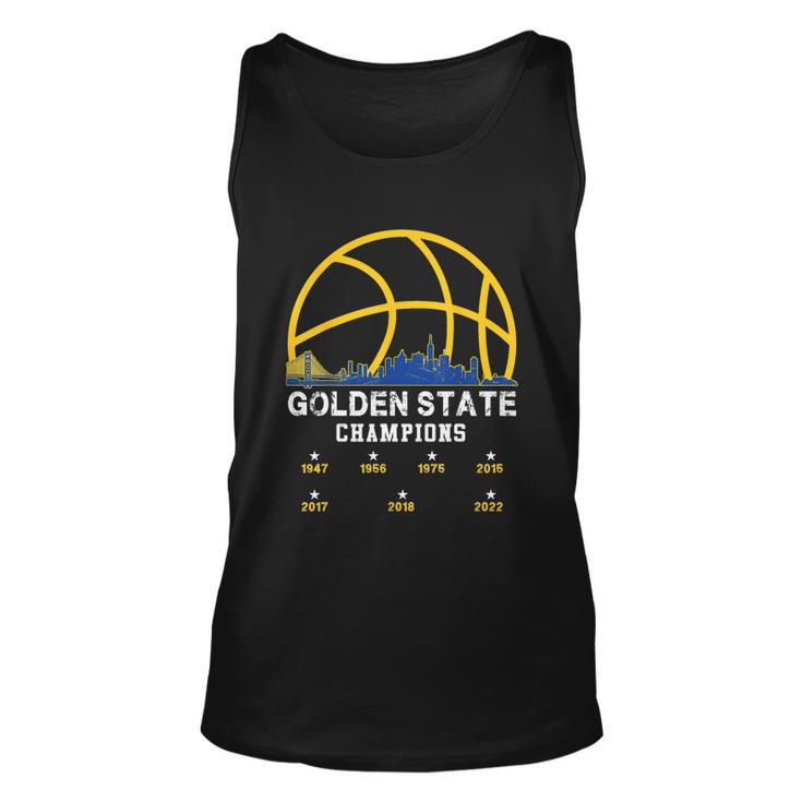 Golden 2022 Basketball For Men Women Warriors V2 Unisex Tank Top