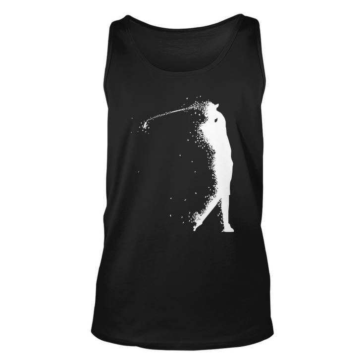 Golf Swing Splatter Golfer Logo Tshirt Unisex Tank Top