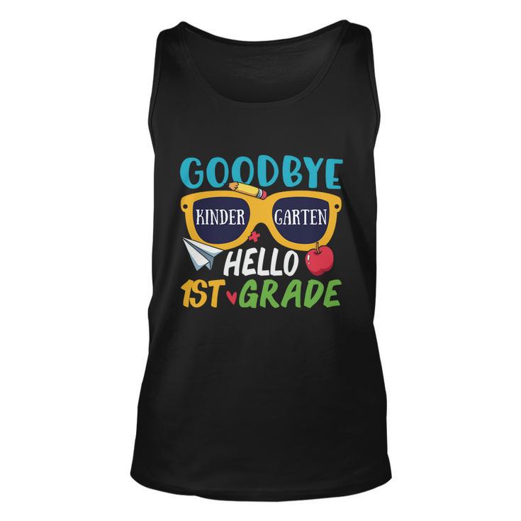 Goodbye Preschool Hello 1St Grade Graphic Plus Size Shirt For Teacher Student Unisex Tank Top