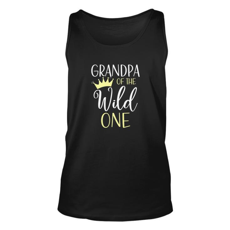Grandpa Of The Wild One First Birthday Matching Family Unisex Tank Top